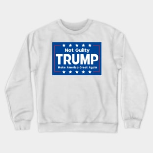 Donald Trump Mug Shot Not Guilty Crewneck Sweatshirt
